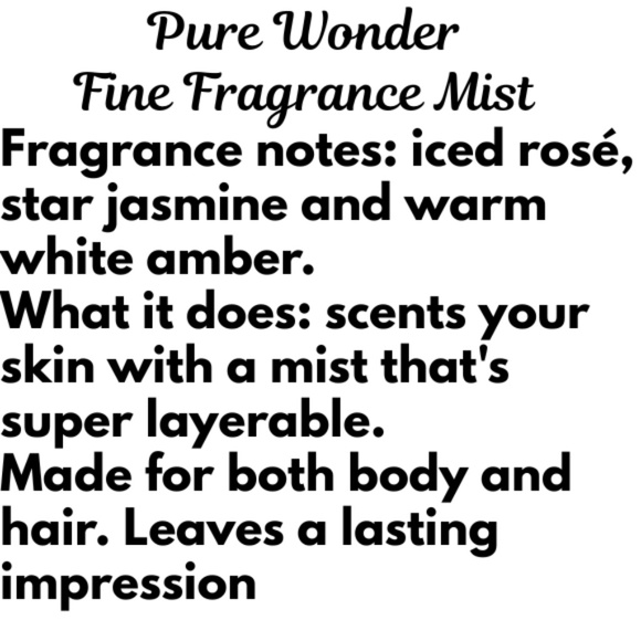 Set of 3 Bath & Body Works - Pure Wonder Body Cream, Body Wash & Fragrance Mist - Picture 4 of 4